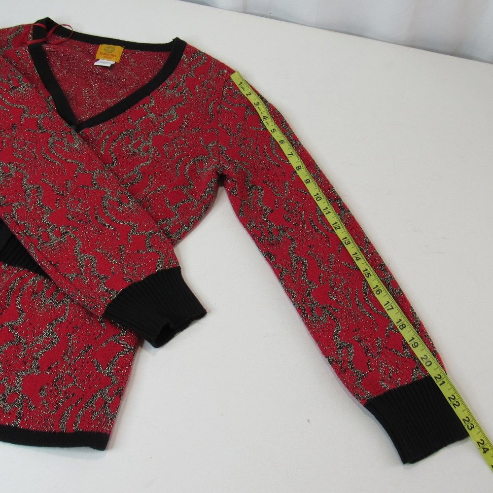 Vintage Ruby Rd. V- Neck Button-Front Cardigan Sw… - image 7